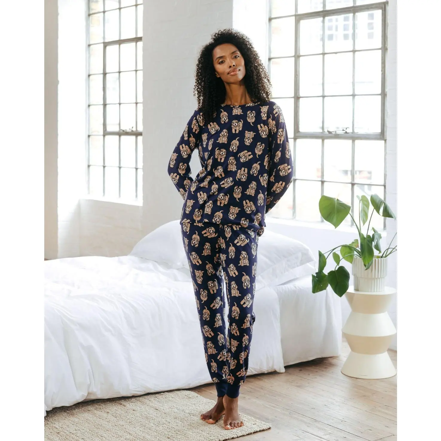 Cockapoo Print Long Pyjama Set