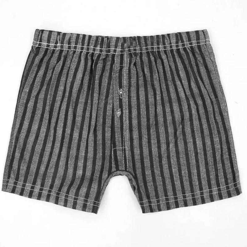 Product Introduction of Men's Cotton-Rich Boxer Shorts – Plain & Checked Designs with Button Fly (Sizes S-6XL) 12