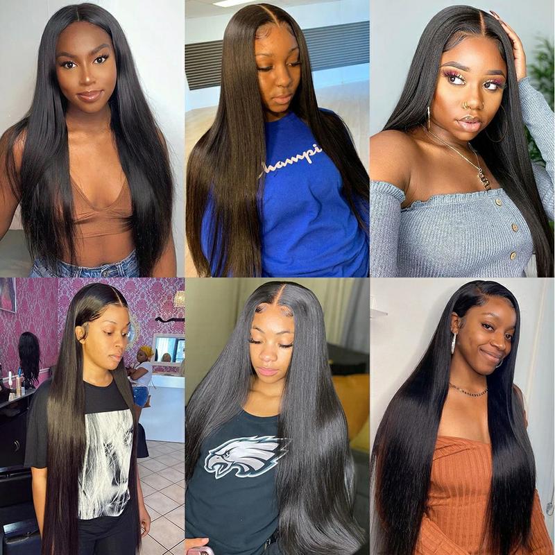 Product Introduction of Bling Hair HD Human Hair Wig 16inch Straight Brazilian Lace Frontal Wig For Women 180 Density Glueless Pre Plucked Natural Color Transparent Lace Front Wig 13x4 13x6 Baby Hair Bleached Knots Free Shipping UK Human Hair Wig 15