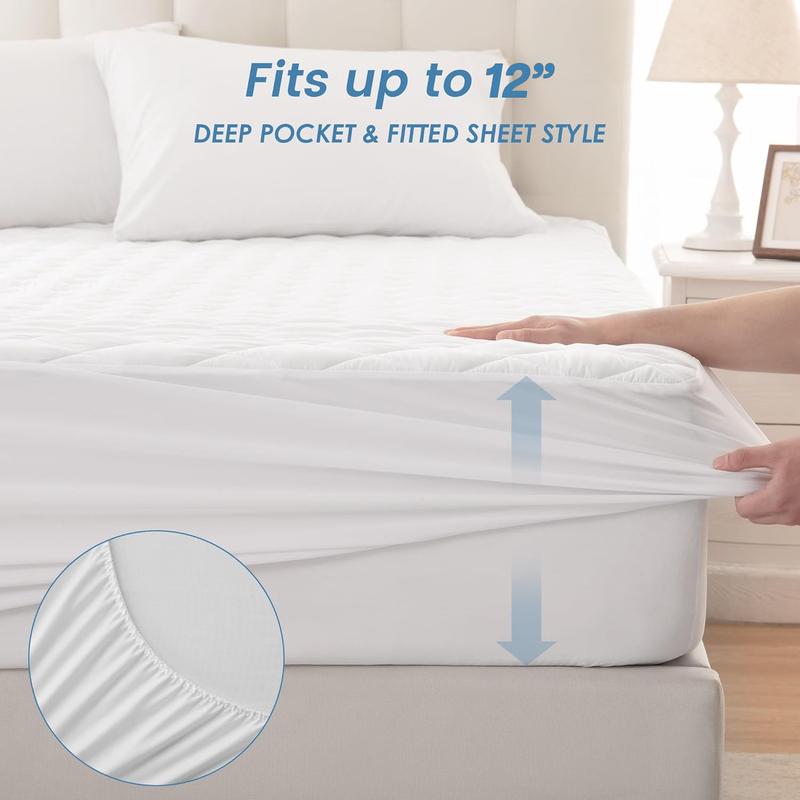 YorkshireBedding Quilted Mattress Protector Waterproof 30cm Extra Deep Mattress Cover – Soft & Breathable Bed Cover with Deep Pockets – Hypoallergenic & Durable, Ideal for All Seasons – Available in Single, Double, King & Super King Sizes 8