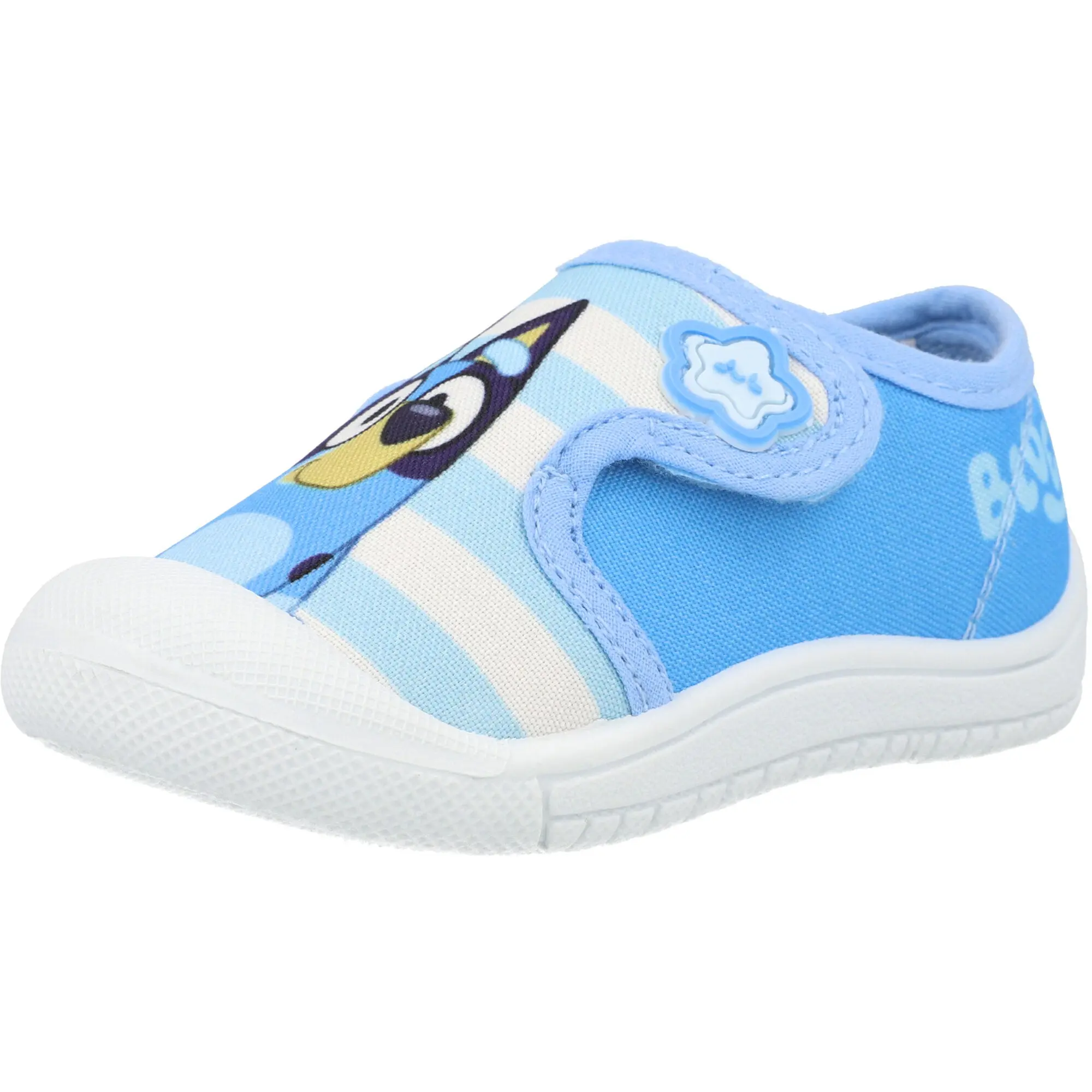 Bluey Kids Blue Canvas Trainers