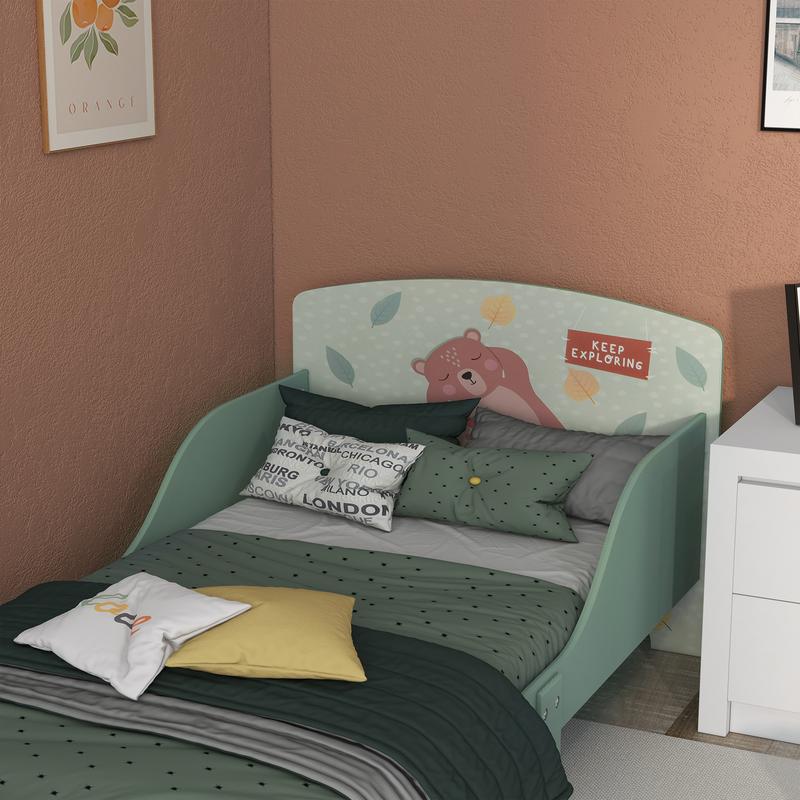 ZONEKIZ Toddler Bed Frame, Kids Bedroom Furniture for Ages 3-6 Years 8