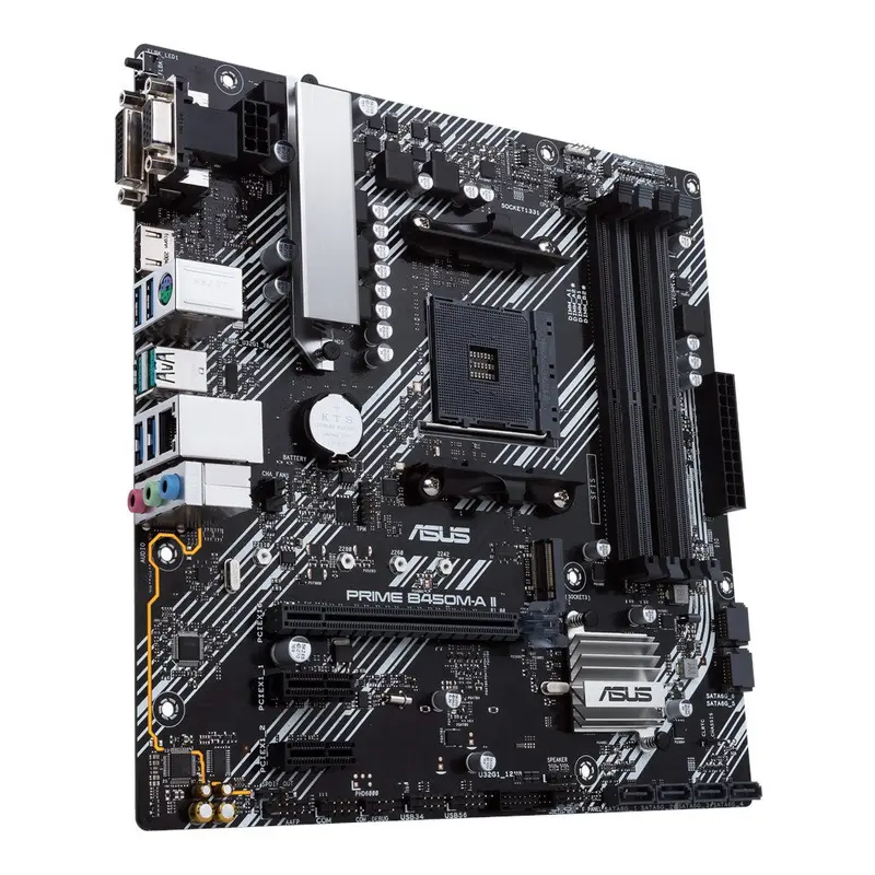ASUS PRIME B450M-A II AMD B450 Socket AM4 micro ATX 3
