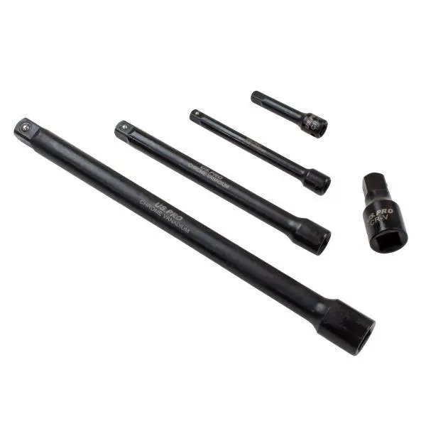 US PRO Tools 9pc 1/4" 3/8" 1/2" dr Impact Extension Bar Set For Sockets 3462 2