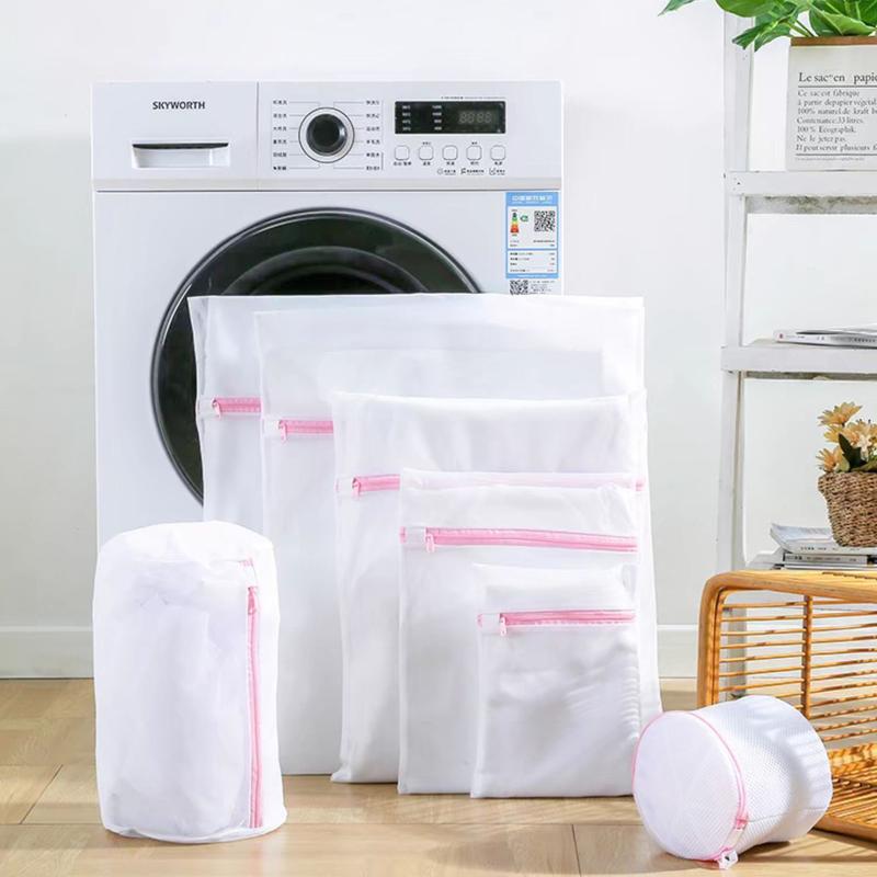 Product Introduction of Zippered Mesh Laundry Bags for Washing Clothes, Socks, and Lingerie Multi-functional Durable Rectangle Apparel Wash Bags Accessories 1