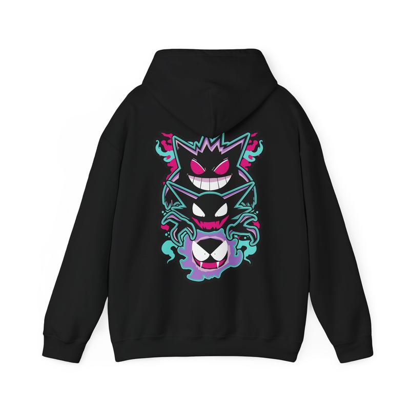 Anime Sweatshirt, Aesthetic Anime, Retro Shirt, Anime Japan Shirt, Japanese Tee, Unisex T-shirt, Anime Vintage, Manga Anime Shirt, Japanese Anime Tee, Vintage Apparel, Gengar Anime T-shirt, Anime Gengar Tees Cotton Crewneck graphic shirts, classic tee 2