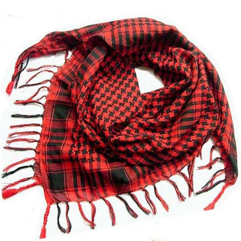 Product Introduction of Summer Unisex Tactical Arab Cycling Mask Scarf For Man Women Fashion Lightweight Hijab Scarf Spring Army Plaid Head Scarf Mask 5