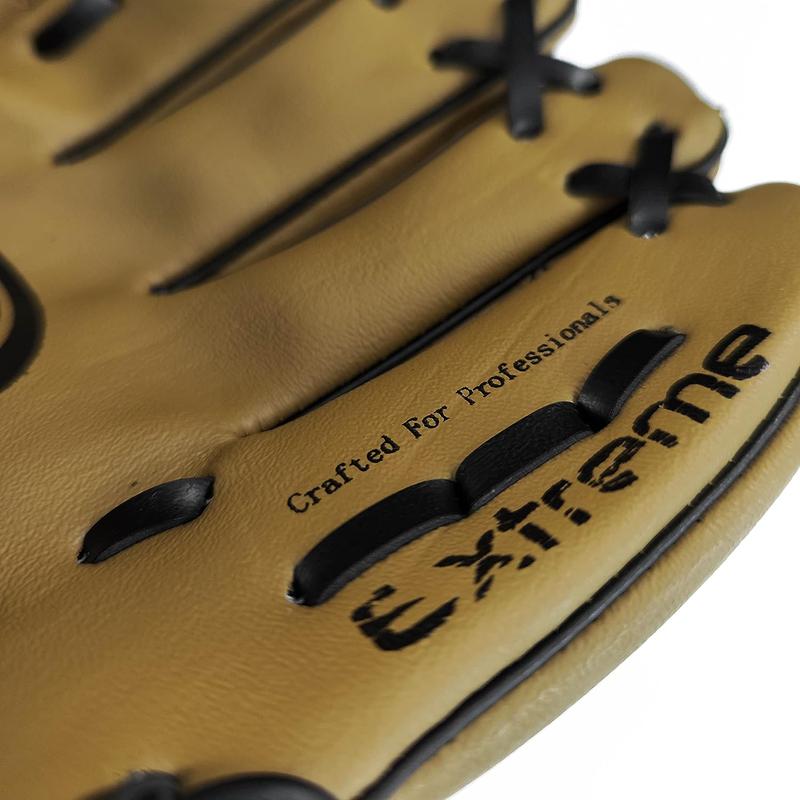 Optimum Extreme Baseball Glove & Ball - Deep Pocket and Easy Break-In - Cushioned Palm and Index Finger - Added Comfort and Wrist Protection - Left hand Catcher’s Mitt 1