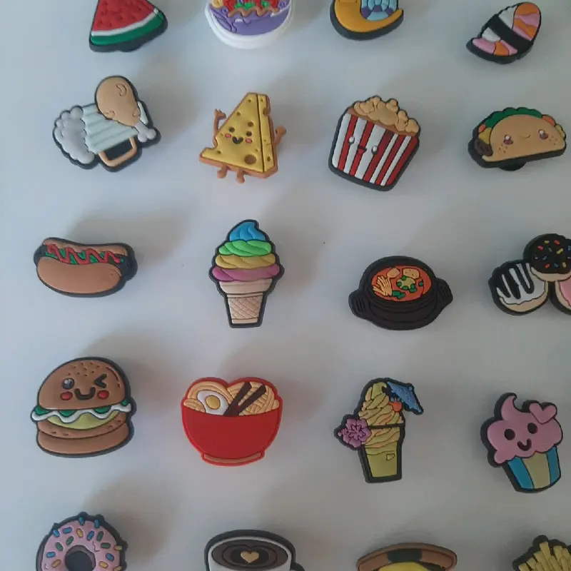 Food Themed croc charms shoe decoration accessories jibbitz shoe charms choose design 3