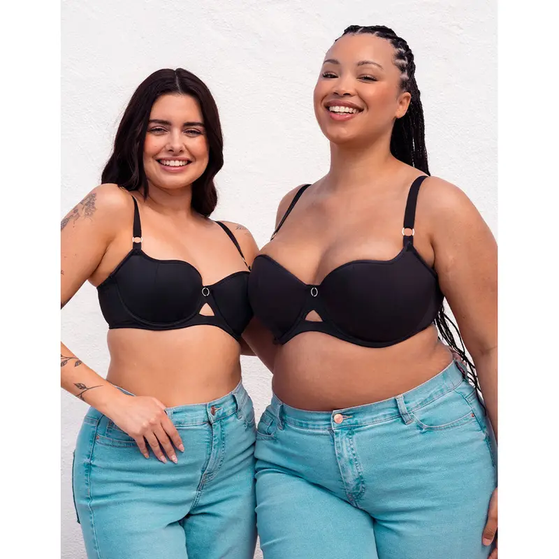 Curvy Kate Boost Me Up Padded Balcony Bra Black 6