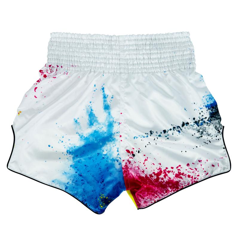 Fairtex Acid Jazz Muay Thai Fight Shorts - White 1