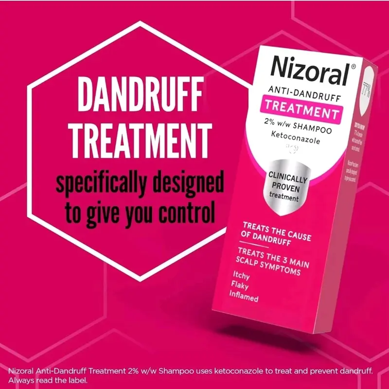 Nizoral Anti-Dandruff Shampoo - 60ml, Prevents Dandruff, Haircare, Comfort Cleansing, Clear - Cleanser 1