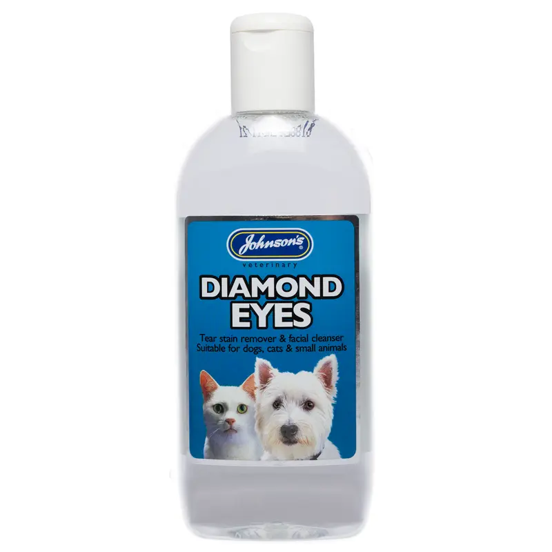 Johnson's Vet Diamond Eyes Tear Stain Remover for Cats & Dogs 125ml 0
