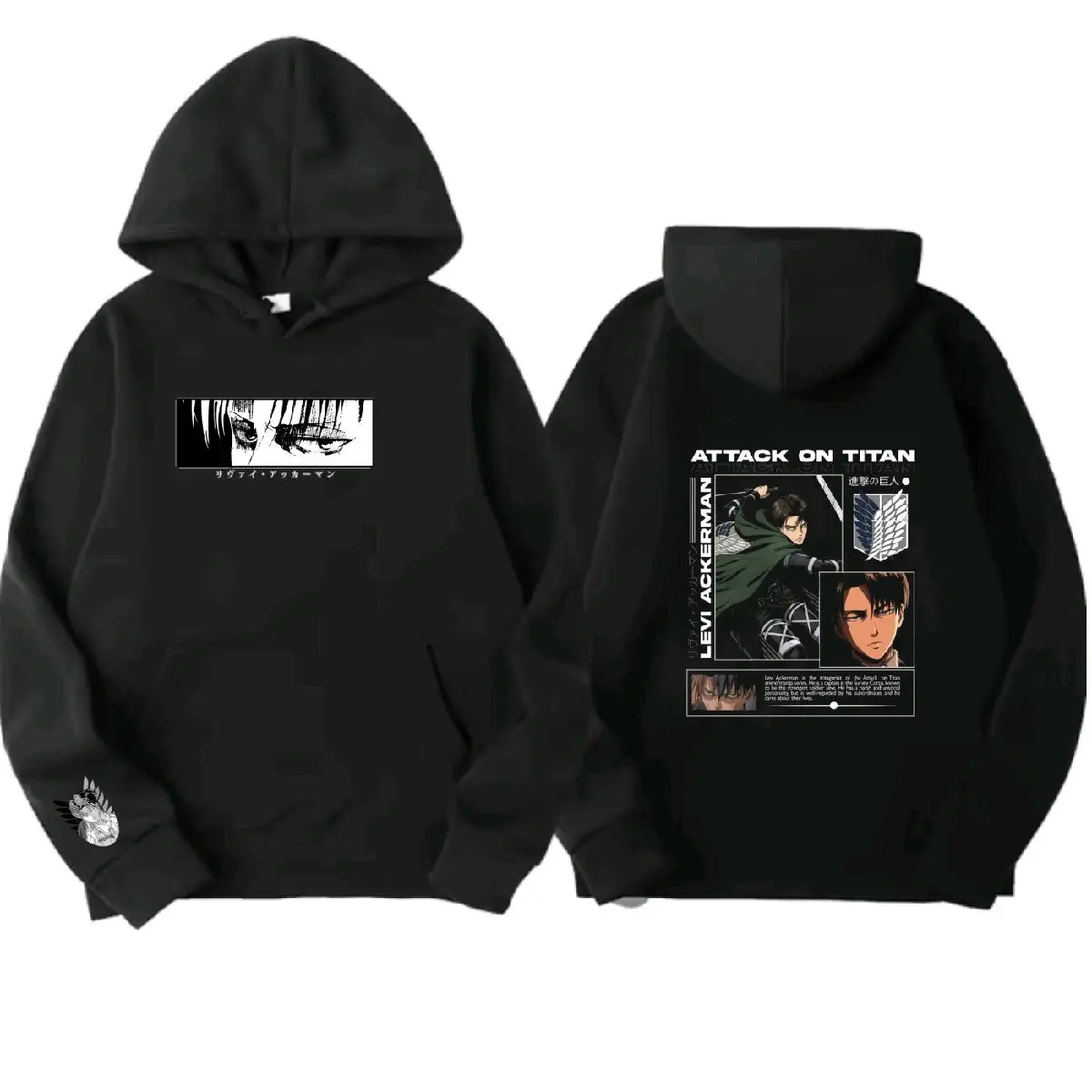 Levi Ackerman Attack on titan AOT  hoodie, cotton pullover, unisex , high quality
