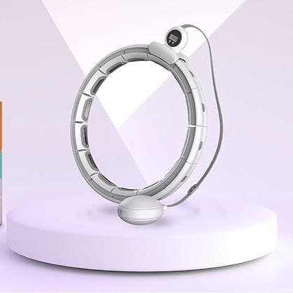 Smart Hula Ring Hoop, Weighted Hula Circle Adjustable Size Fitness Ring with 360 Degree Spinning Weighted Ball, Massage, Adult Fitness for Weight Loss, Fat burning Home Exercise Equipment 4