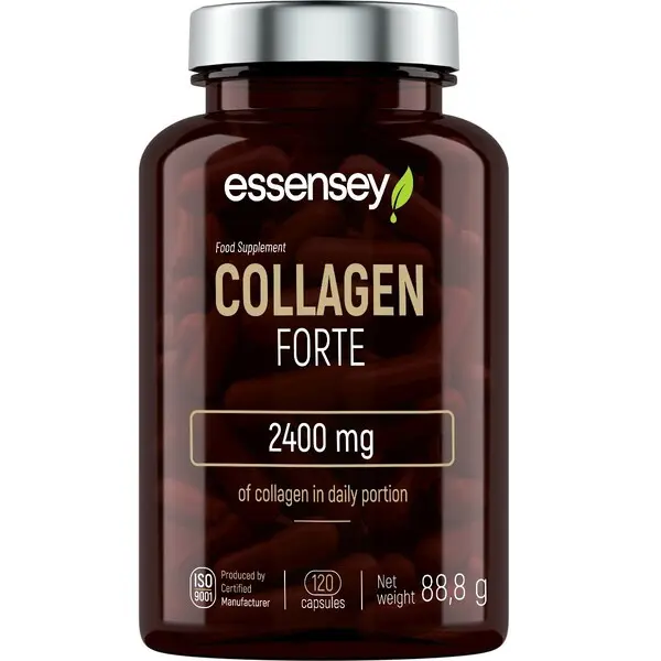 Essensey Collagen Forte – 2400 mg High-Strength Collagen Supplement | 120 Capsules for Skin, Hair, Nail & Joint Health Healthcare