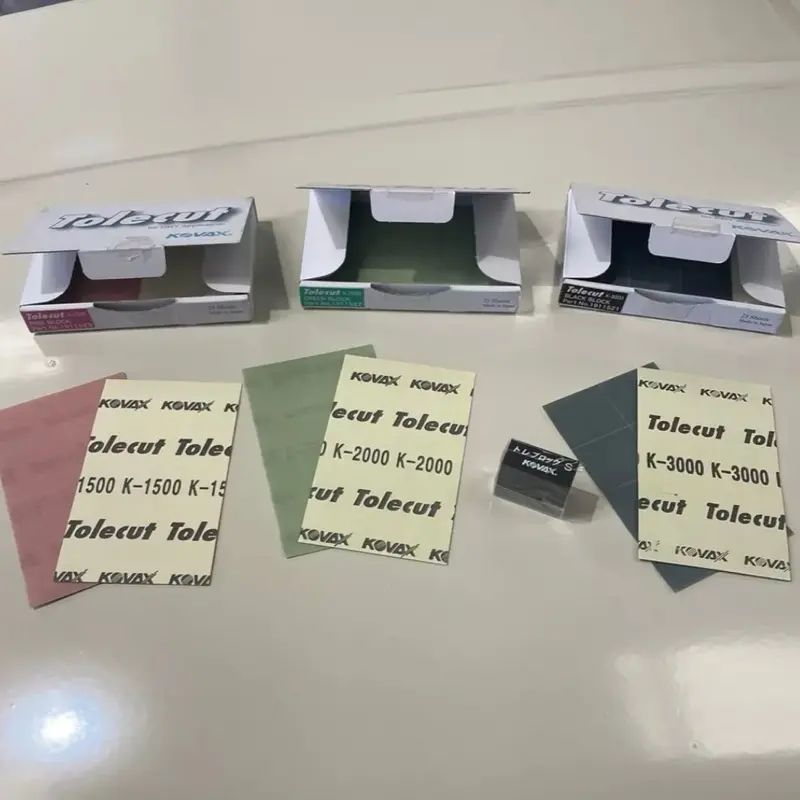 Kovax Tolecut sanding denibbing kit, 1500,2000,3000 and block