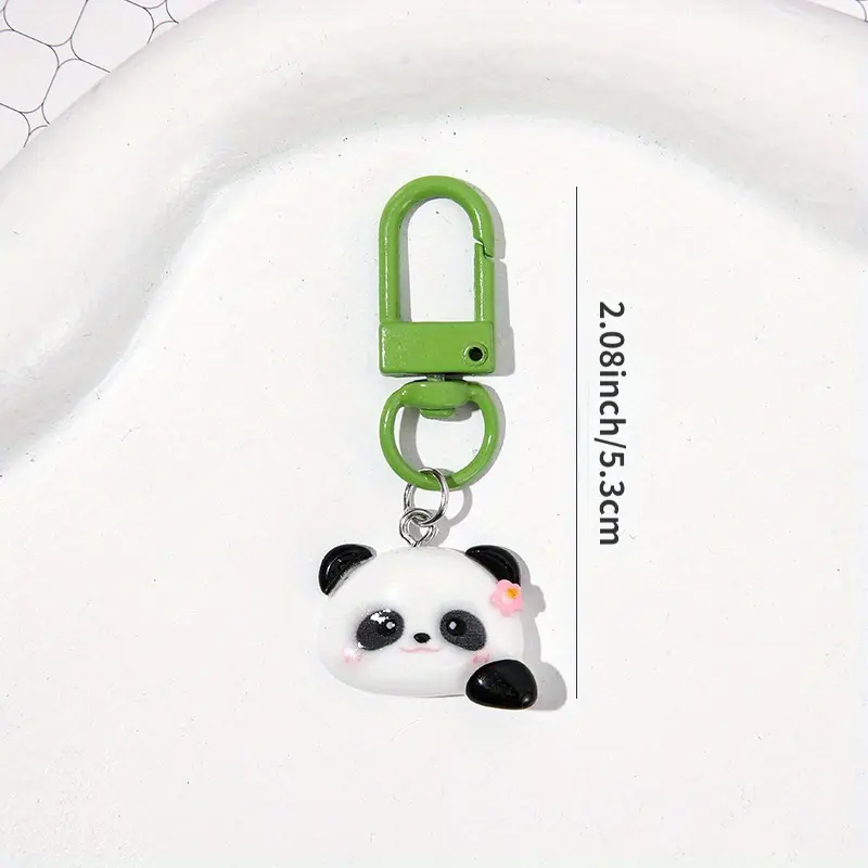 Product Introduction of (Giveaway) 1pcs Cute Cartoon Panda Keychains, Aluminum Alloy Uncharged Key Ring Charms for Backpacks, Bags, Perfect Gift for Family and Friends 6