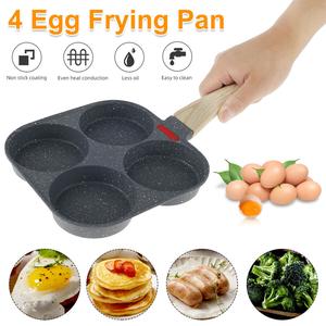 [UK Local] 4-Cup Egg Pan Nonstick, Egg Frying Pan, Versatile Breakfast Skillet for Eggs, Pancakes, Plett, Crepes, Cookware