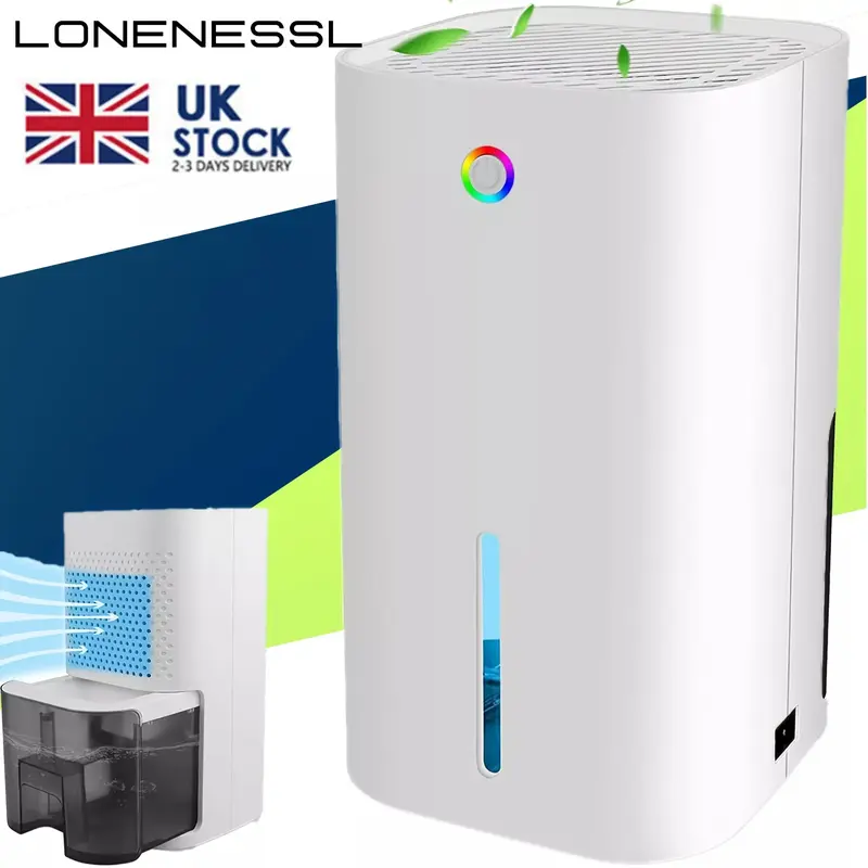 Intelligent 1pc Portable Electric Dehumidifier - 850ml Capacity, Low Noise, Visible Water Tank - Ideal for Home, Office, RV, Damp, Mold, and Moisture Removal, Perfect Christmas Gift 0