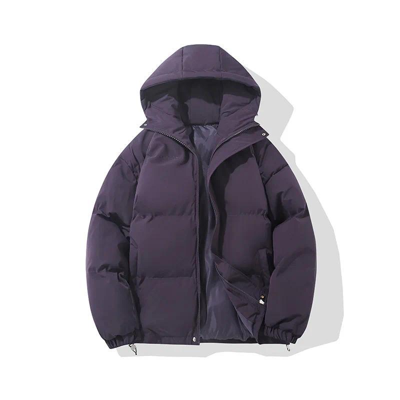 Product Introduction of 【2025】Autumn And Winter Warm Fashion Harajuku Puffer Jacket Women High Neck Hooded Zipper Design Cotton-Padded Coat Womenswear Tops 6