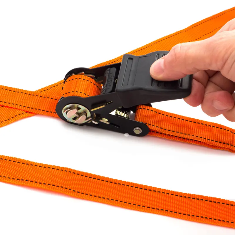 4PC Ratchet Tie Down Strap Set Cargo Trailer Marquee Roof Rack 25mm x 4.5m 3