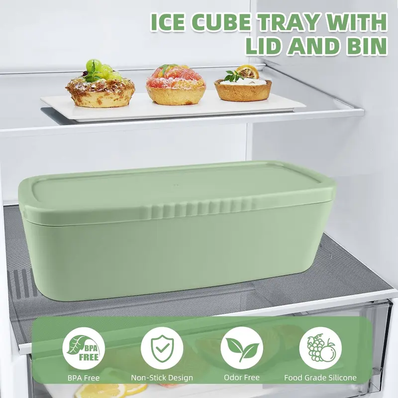Next Day Delivery - Stanley Cup Ice Mold for 20-30-40 Oz Tumblers with Lid and Bin for Making 3 Cylinder Ice Cubes for Cocktails and Drinks Tray Utensils Kitchen. Reusable Stanley Ice cube tray. Best Silicone Stanley Accessories, Ice Cube Tray for MEOKY, 6