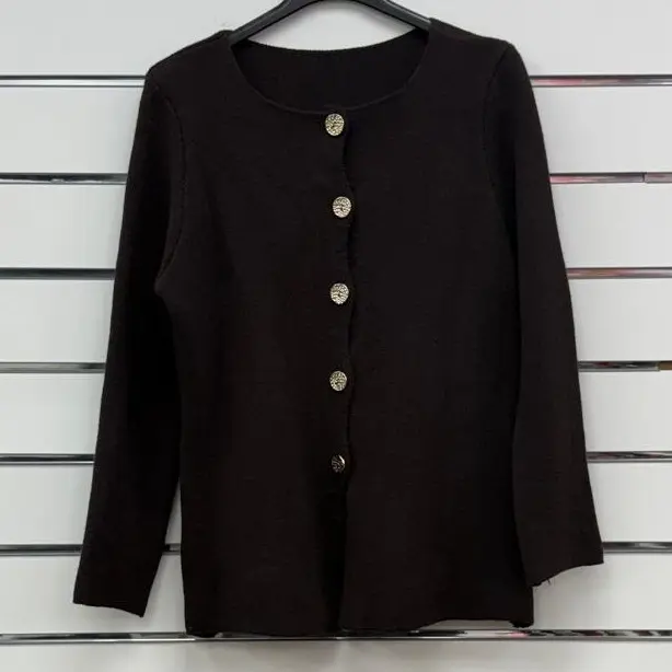 Gold Button Up Cardi (BF) 2