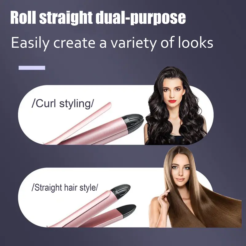 【￡10.99 for 2 weeks】【Free Shipping with £20+】【Linda UK】2 IN 1 Hair Straightener &  Curling stick,  zero damage hair# 8