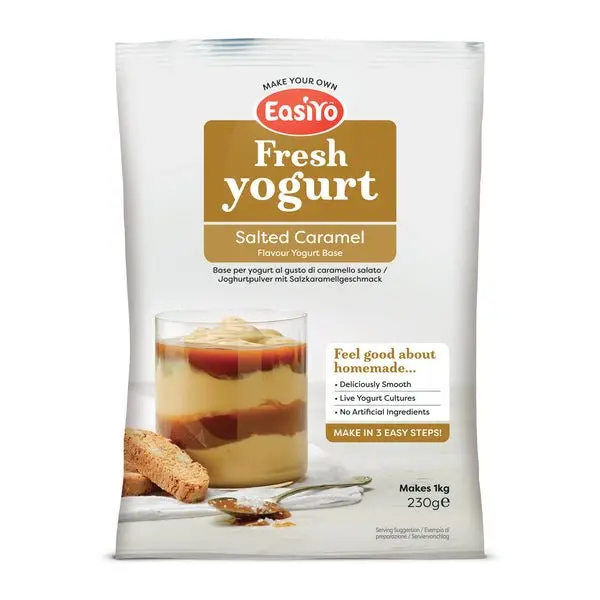 Salted Caramel EasiYo Yogurt Sachet Makes 1KG | EasiYo Yoghurt Mix