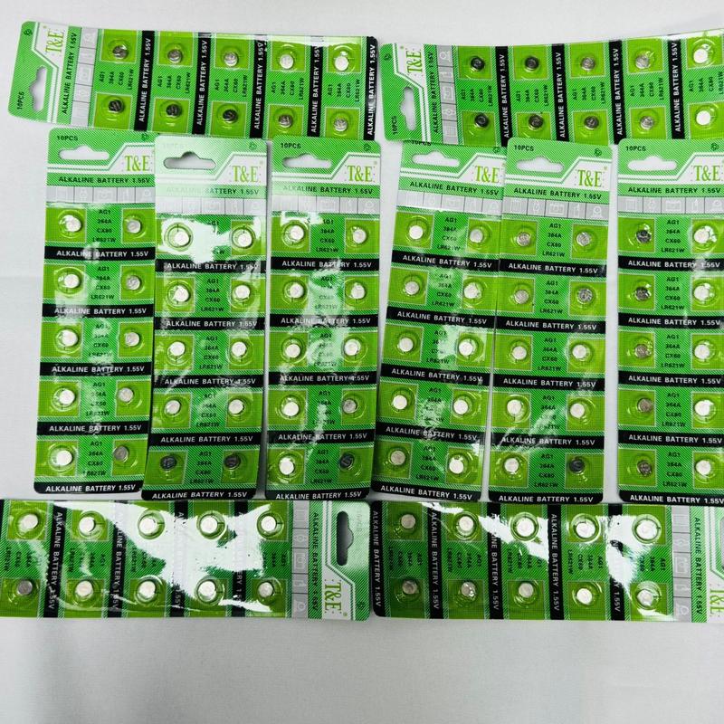 100x AG1 364 Alkaline 1.5v Battery LR60 LR621 SR621W Coin Cell Remote Watch Accessories Phone Smartphone 6
