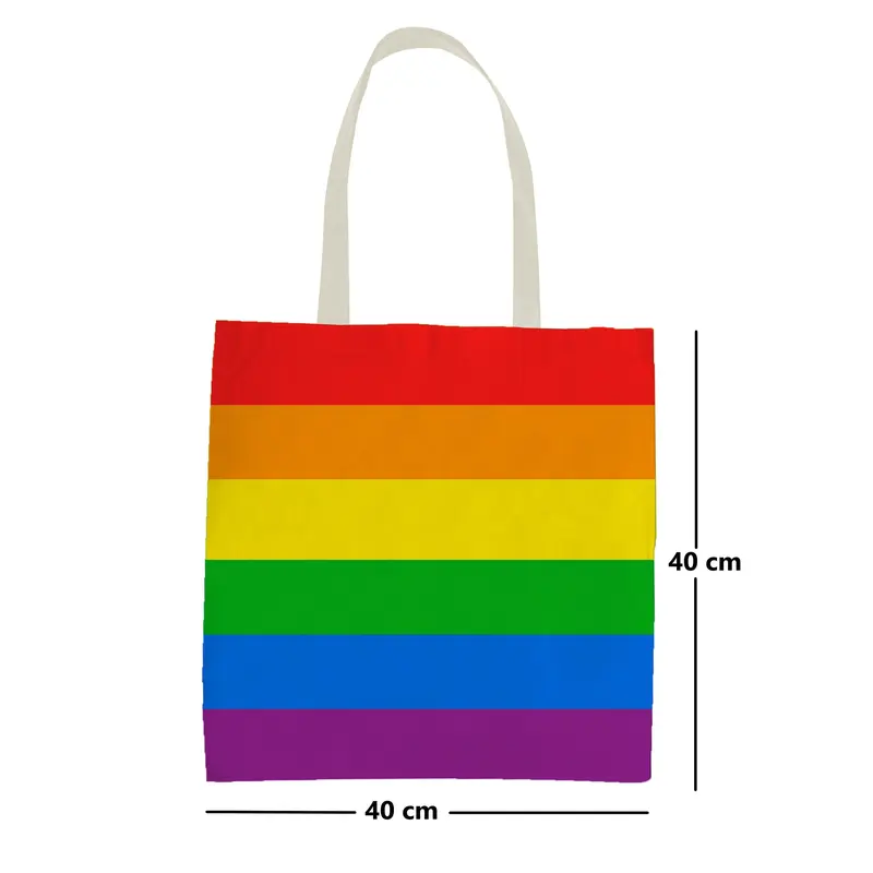 Pride Flag Rainbow Tote / Shopping Reusable Bag LGBT, Festivals 1