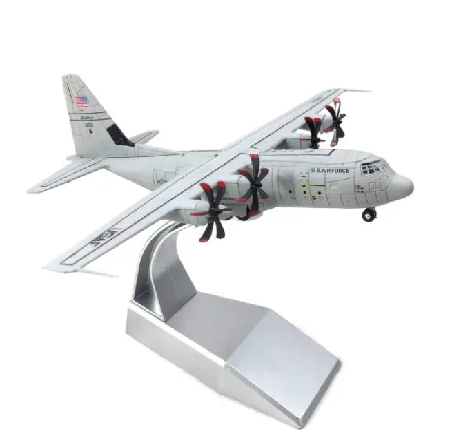 C-130J Super Hercules - USAF Aircraft Model Plane Gift - 1/200 Scale 0