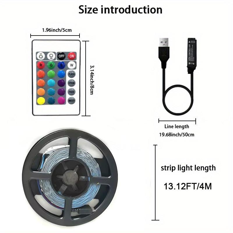 1 set of USB DIY backlight TV Belt LED strip lights 3.28ft/9.84ft SMD 2835 led flexible Cabinet light for home decoration 6