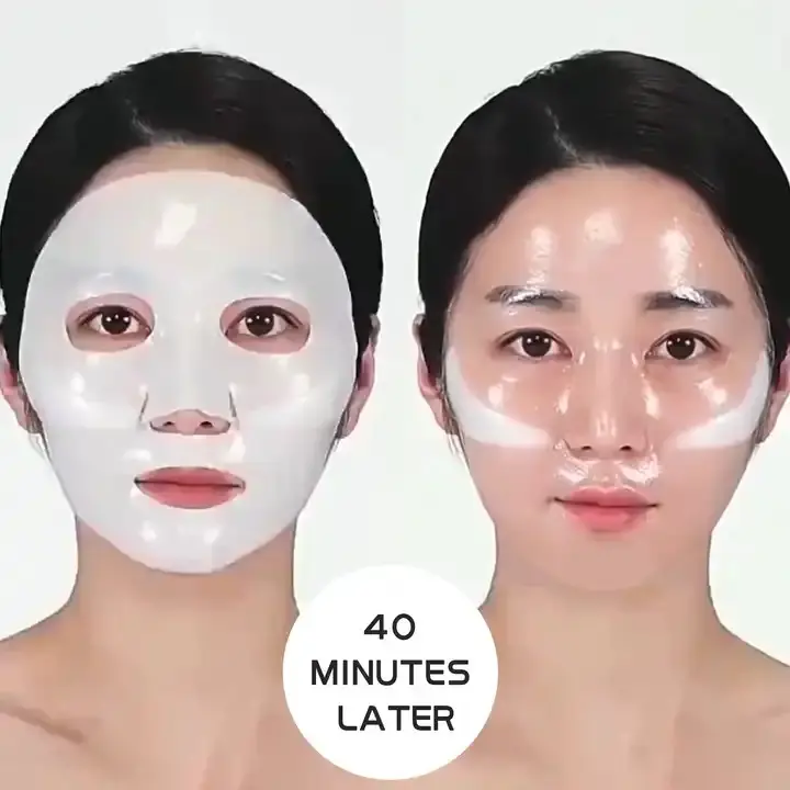 Korean facial mask Bio-collagen deep whitening face sheet mask absorbable collagen face mask hydrogel