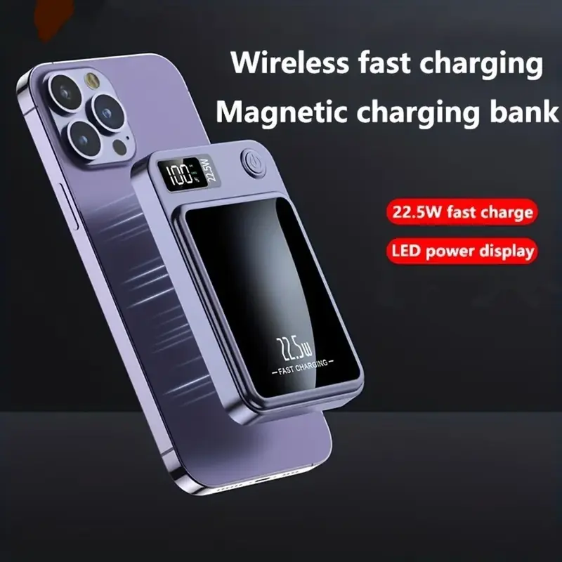 3000000mAh Battery Pack MagSafe Wireless Charging Power Bank For iPhone 13/14 portable charger Accessories Compact Smartphone Chargeable power  bank magnetic power  bank  charger 6