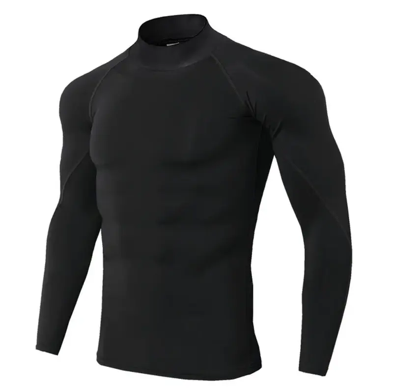 Men Sport T-shirt Quick Dry Bodybuilding Running Shirt Long Sleeve Compression Top Gym T Shirt Men Fitness Tight fit 2