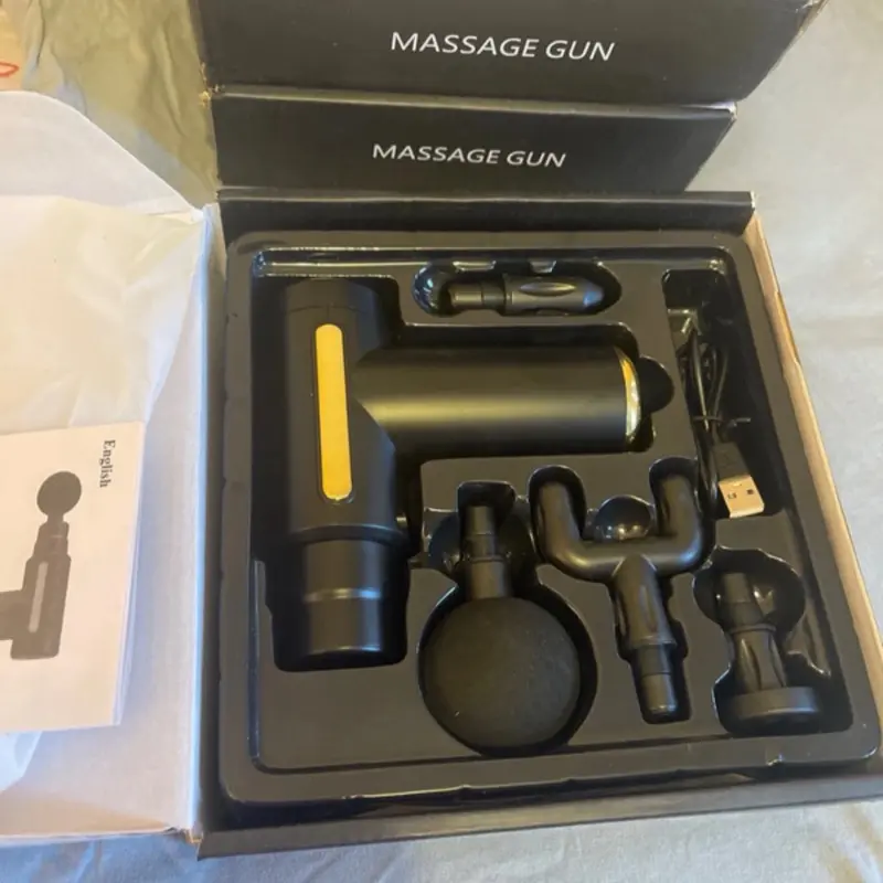 Portable Massage Gun with 6 Intensity/Speeds for On-the-Go Comfort massager fascia wireless machine Lightweight Handy 7