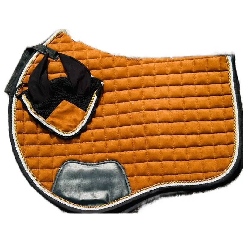 Flyveil Brown Saddle Pad made of Suede Material 2