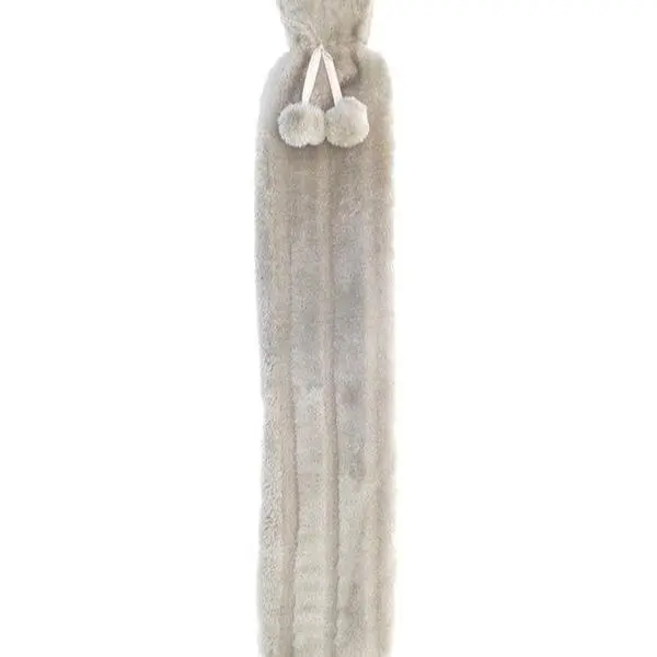 Long Hot Water Bottle, faux fur, luxury feel