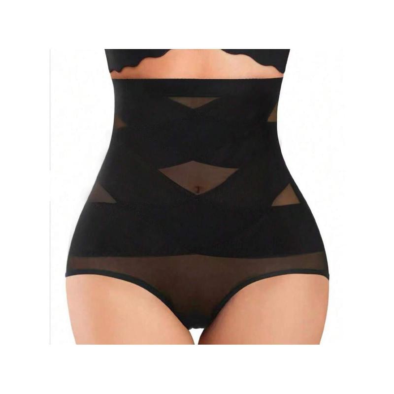 2 Colors Women's Fashion Mid-Waisted Shapewear Shorts,Women Tummy Control Knickers Underpants,Sexy Lace Mesh Bodyshaper Panties,Ladies Slim Fit Butt Lifter Bodyshaper Underwear(S-XXL)[S12] 1