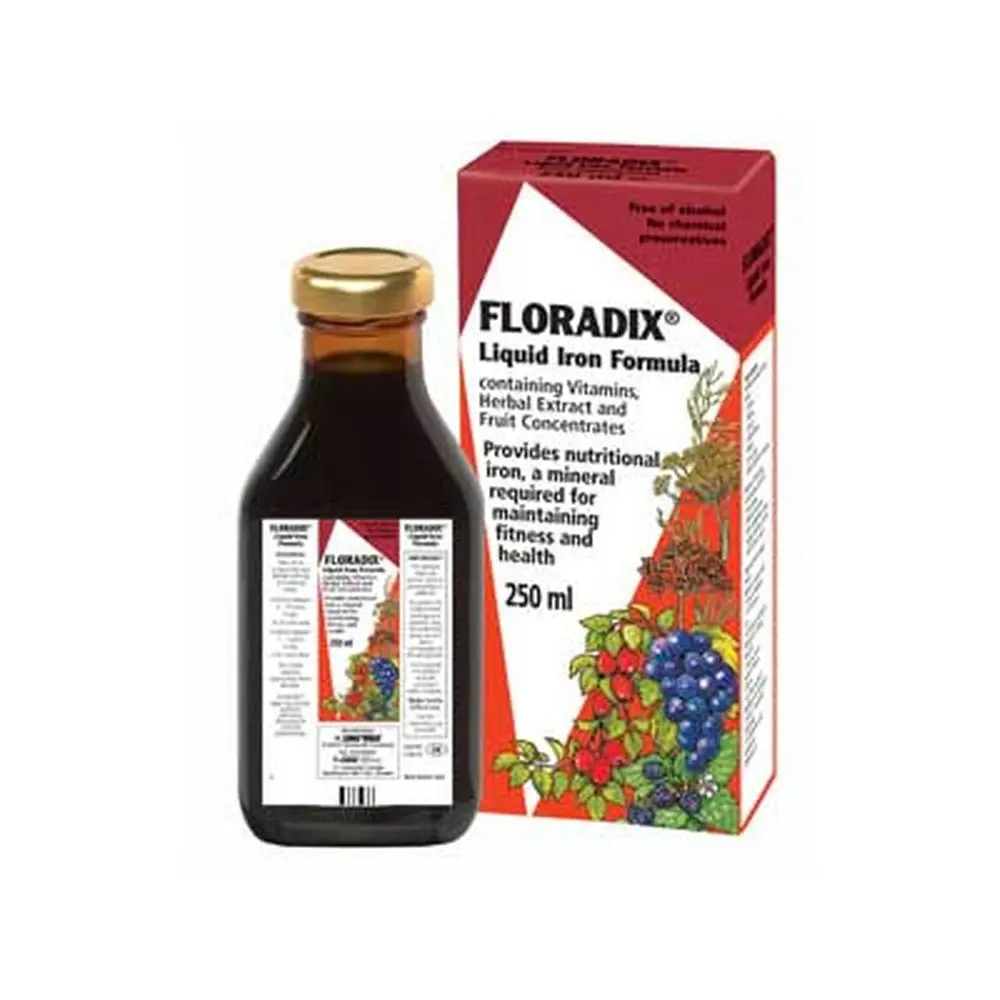 Floradix Liquid Iron &amp; Vitamin Formula - 250ml Supplement Edible