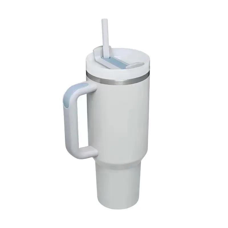 40oz Tumbler with Handle 2nd Generation, Leak-proof Lid and Straw, Insulated Stainless Steel Travel Mug, Cover Drinkware Reusable Bottle 5