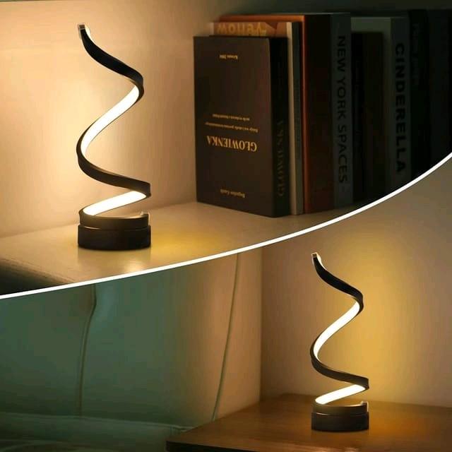 Modern Spiral Dimmable LED Table Lamp for Living Room and Bedroom 4