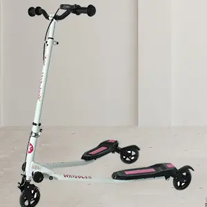 Kidzmotion Wriggler Three Wheel Swing Scooter Drifter for Ages 5-9 (Pink) 1