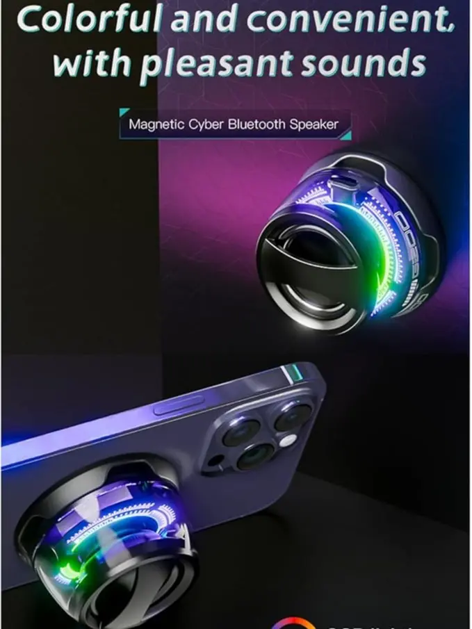 G200 Magnetic Portable Bluetooth Speaker Mini Sound Box Multifunctional RGB Serial stereo sound Bluetooth 5.3 Speaker
