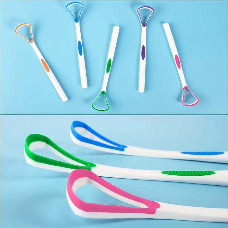 BPA-Free Silicone Tongue Scraper for Adults - Dual-Action Cleaner for Bad Breath and Oral Odor Eliminator 8