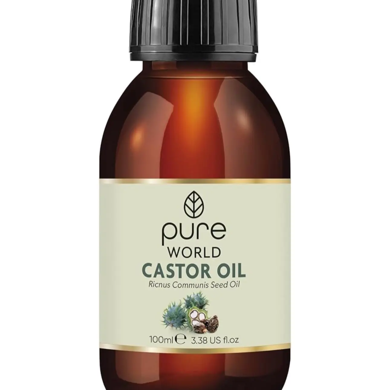 Natural Castor Oil 100ML Cold, & Freshly Pressed 100% Pure and Undiluted Hexane Free Eyebrows, Nails, Beard, Hair, Eyelash Growth Cruelty Free Food Grade Haircare Comfort