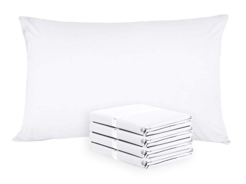 Rayyan Linen Hotel Quality Pillow Cases 4 Pack 100% Egyptian Cotton 200 Thread Counts 50 X 75 cm 1