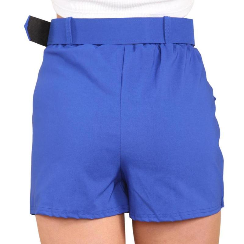 Women's High Waist Stretchy Cargo Combat Belted Pocket Skort Basic Casual 3